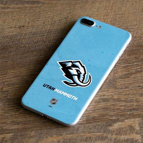 NHL Utah Mammoth Distressed Blue iPhone 8 Plus Skin